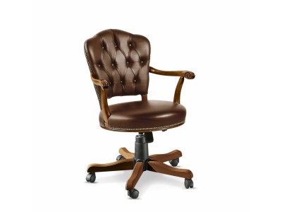 9R LOW REVOLVING ARMINCHAIR WITH WHEELS